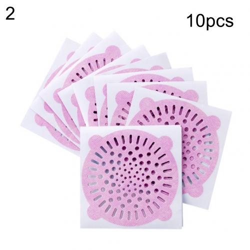 10 Uds. De cocina, baño, ducha, drenaje, trampa para el pelo, extractor de fregadero, uso del colador antes de secar el lugar donde desea poner.: Rosa