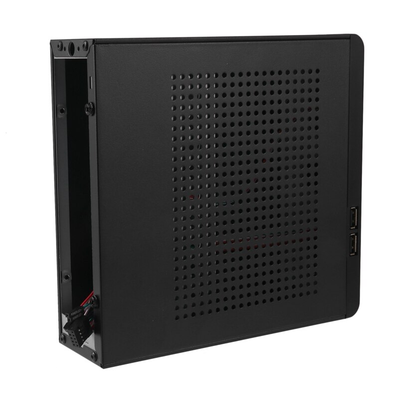 Desktop Power Supply Gaming HTPC Host Office Home 2.0 USB Mini ITX With Radiator Hole Computer Case Practical Horizontal Chassis: Default Title