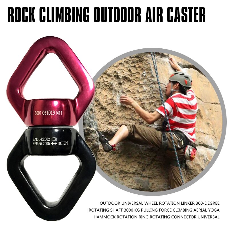 Universal-radrotationsverbinder für den außenbereich, 360- grad drehbare welle , 3000 kg zugkräfte, klettern, aerial yoga, hängemattenrotation