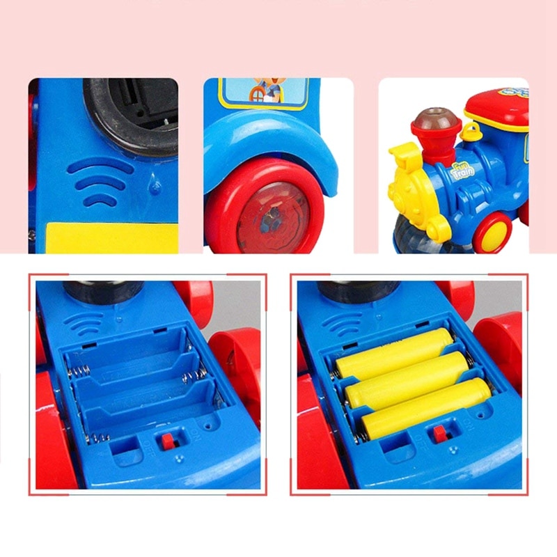 Gaan Stoomtrein Locomotief voor Kids-Classic Batterij Operated Toy Motor Auto met Rook, verlichting en Geluid (Realistische Waterdamp