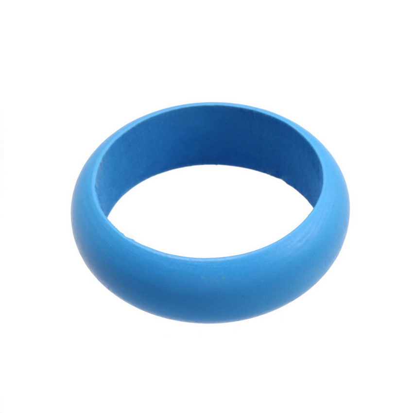 Vintage gesprenkelte, breite armreifen aus naturholz für damen, farbige holzmanschetten, weihnachtsarmbänder, armreifenschmuck: B031 blau