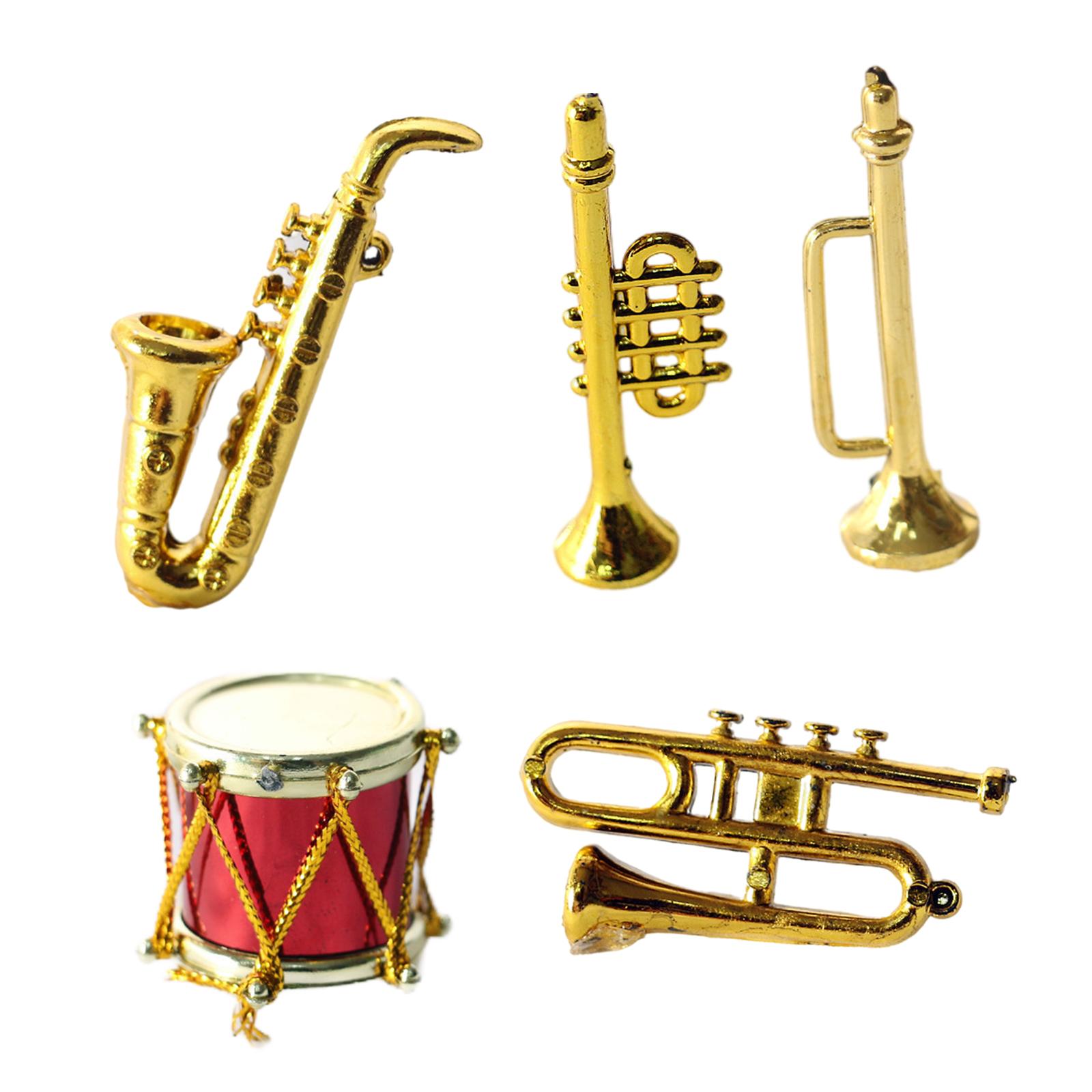 Poppenhuis Miniatuur Muziekinstrument Miniatuur Saxofoon Voor Kinderen