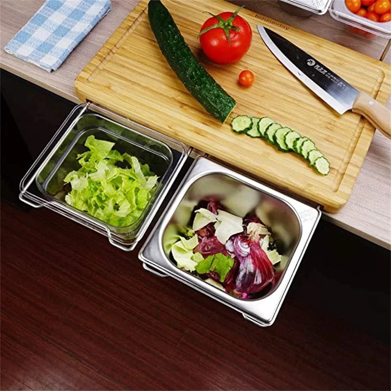 Bamboo Cutting Board for Kitchen, Wood Chopping Board, Bamboo Board with Tray, Chopping Board with Stainless Steel Juice Catcher