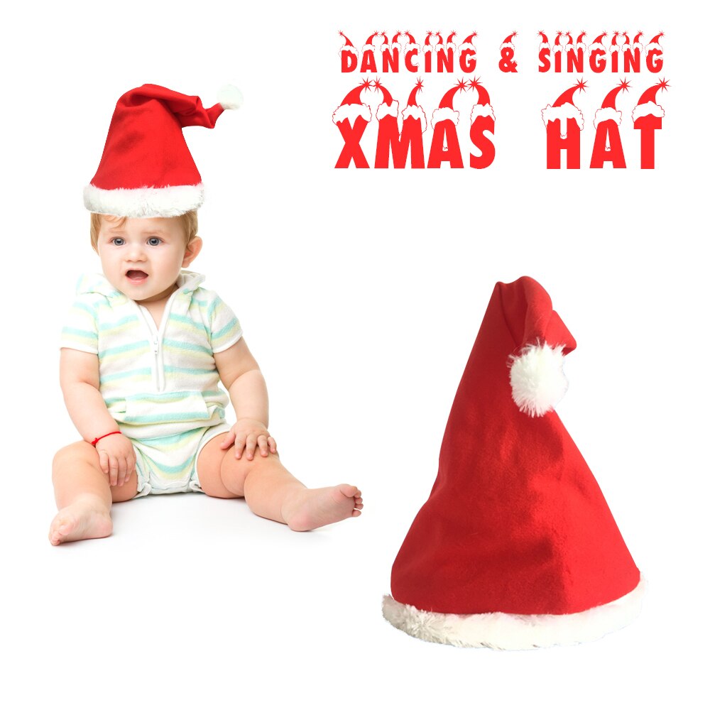 Dansende julehat synger julehat sjovt legetøj julepynt julehue jul til børn og voksne