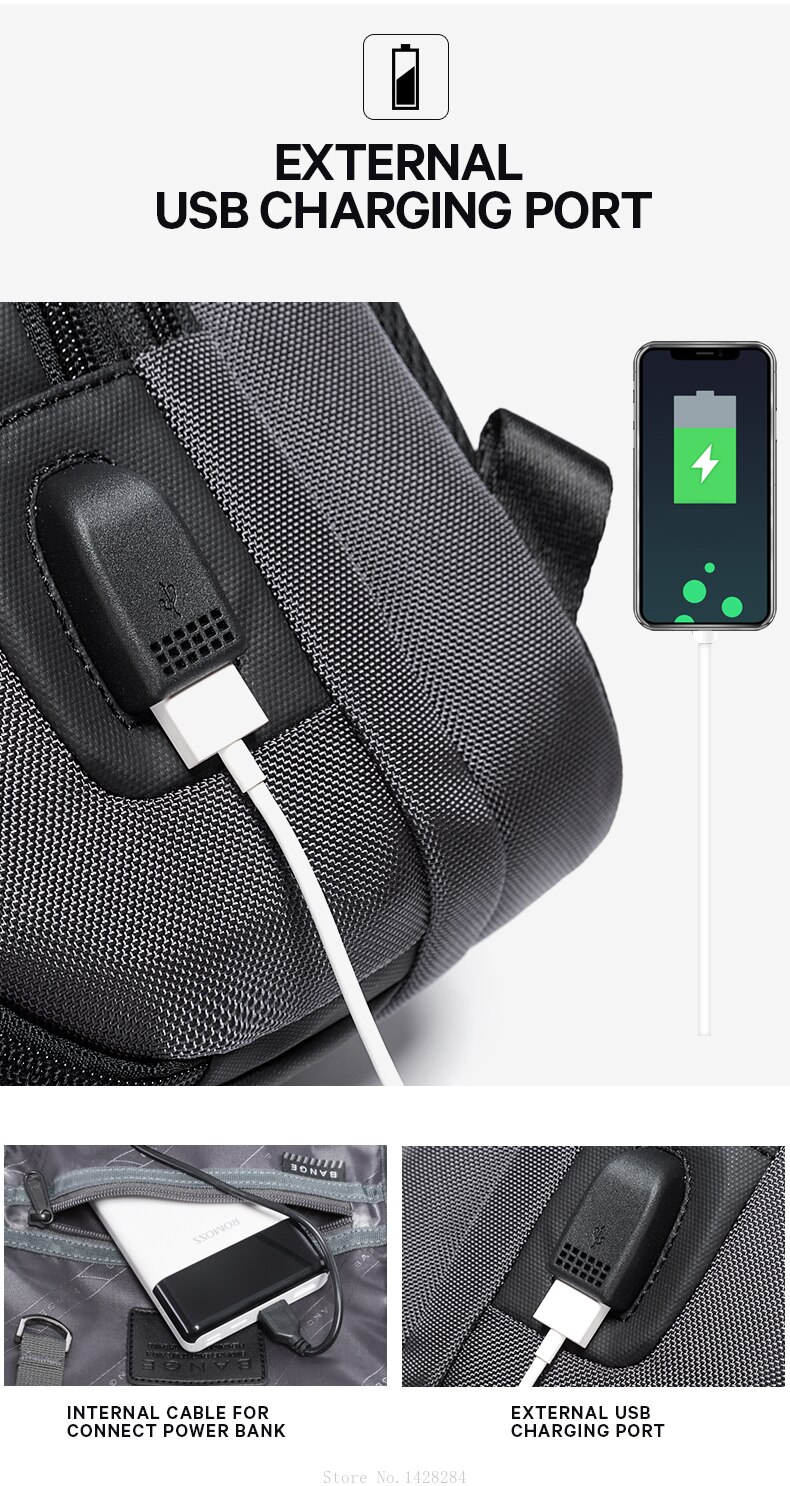 Xiaomi Multifunctionele Anti-Diefstal Crossbody Tas Mannen Schouder Messenger Bags Mannelijke Oxford Borst Tas Waterdicht Krasbestendig