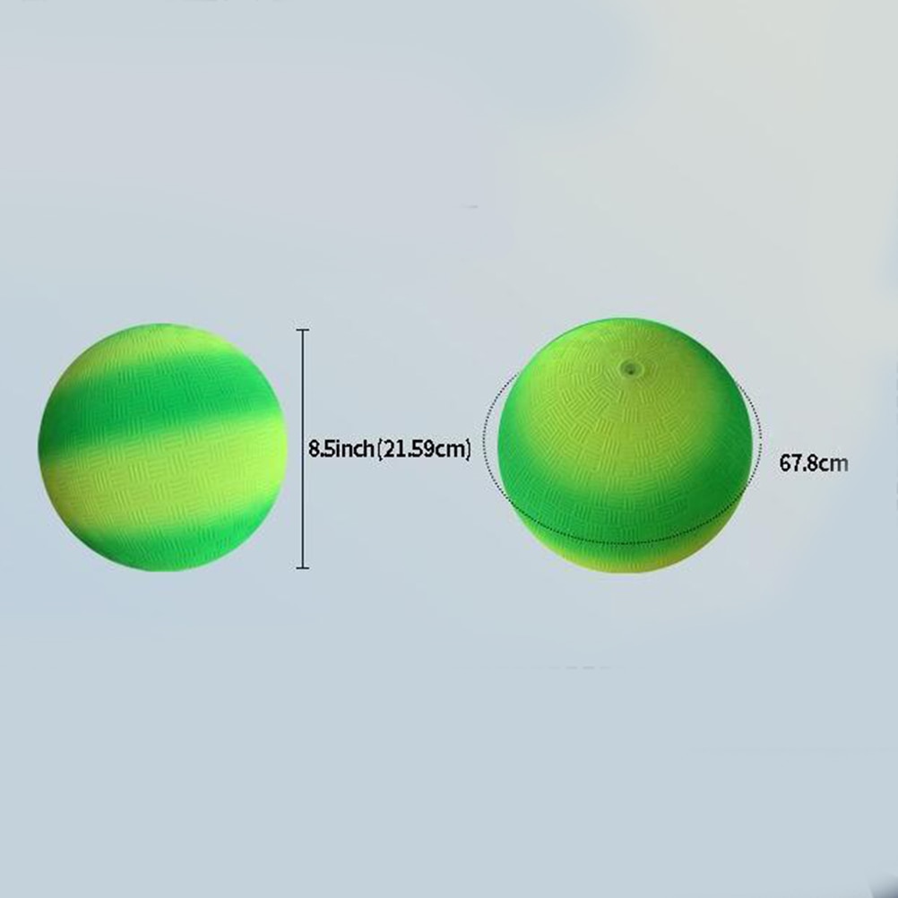 1PC 8.5 pouce antidérapant arc-en-ciel balle PVC sport jouer balle Kickball battement balle enfants jouet pour intérieur extérieur aire de jeux