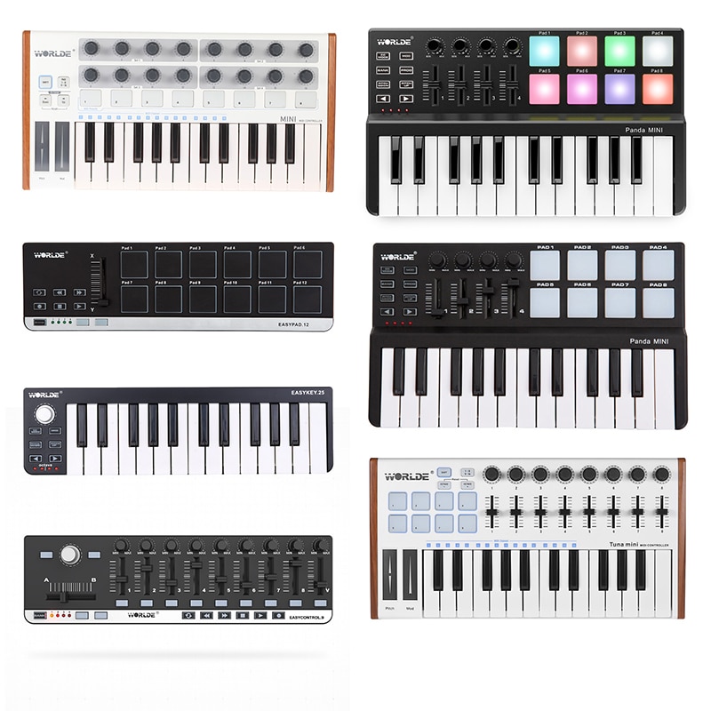 Portable midi keyboard controller mini usb keyboar vicedeal