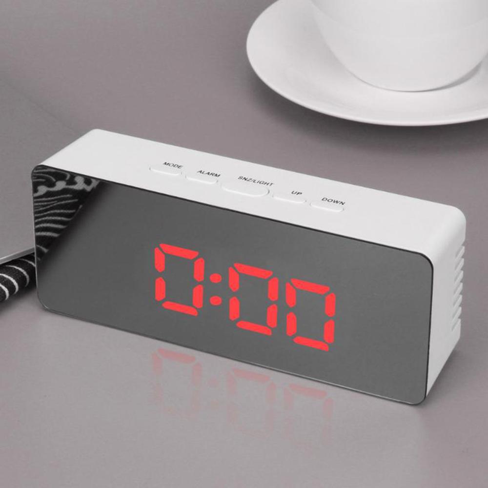 3A Batterijen Power Led Digitale Projectie Wekker Thermometer Desk Tijd Datum Display Projector Kalender Tafel Led Klok Cd