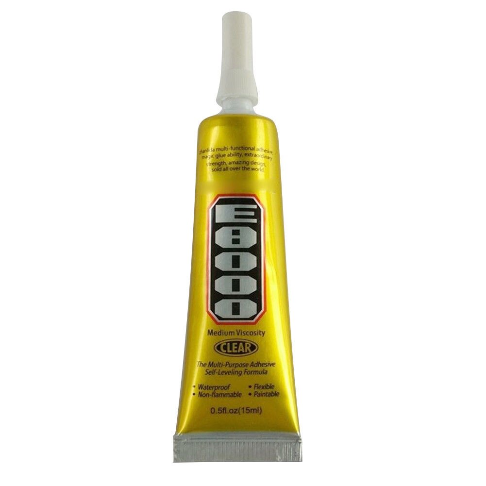 Pegamento líquido fuerte E8000 15ml, tela de cuero transparente, adhesivo, joyería, papelería, pantalla de teléfono, auricular instantáneo