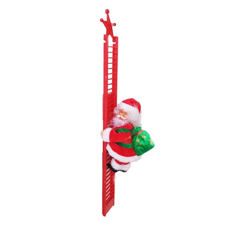 Elektrische Kerst Kerstman Pop Met Tas Klimmen Ladder Xmas Party Decor E7CC: 9FF801972-A