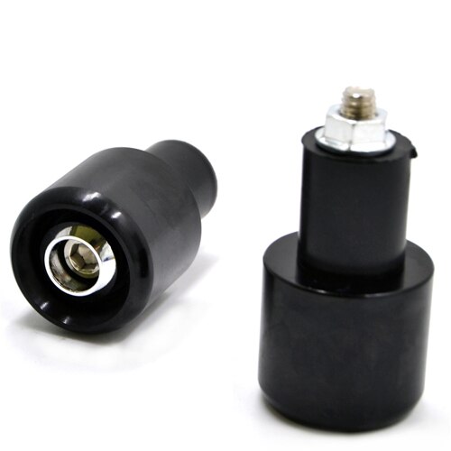 Bjmoto motorcykel anti vibrationsbalans handtag ändplugg greppändar lock för 22mm styr med 18mm inre hål: Svarta greppändar mössor