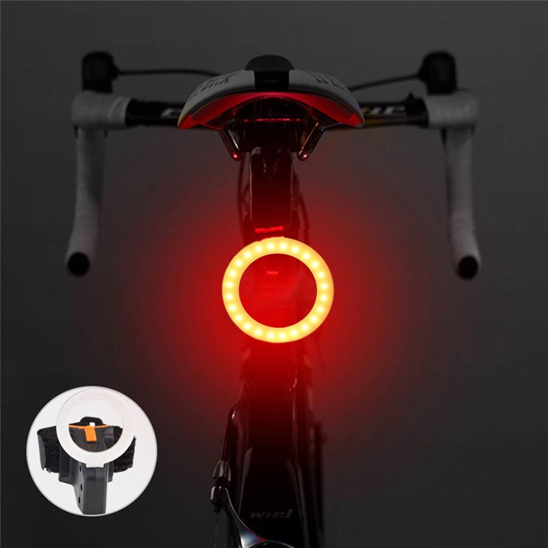 Multi Verlichting Modes Fietslicht USB Charge Led Bike Light Flash Staart Achter Fiets Verlichting voor Bergen Bike Zadelpen 7: A