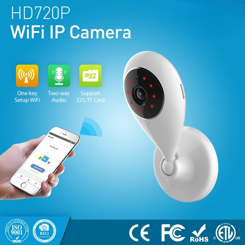 Wifi Indoor Ip Camera Intelligente Draadloze Indoor Mini Camera 100W Hd Card Machine