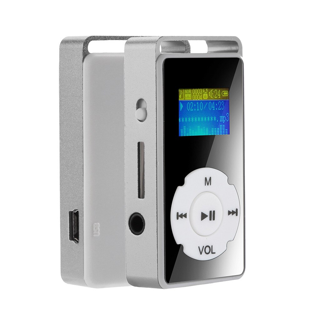 Reproductor de mp3 Digital, pantalla LCD, compatible con tarjeta Micro SD, TF, 32G, reproducción de vídeo y radio fm