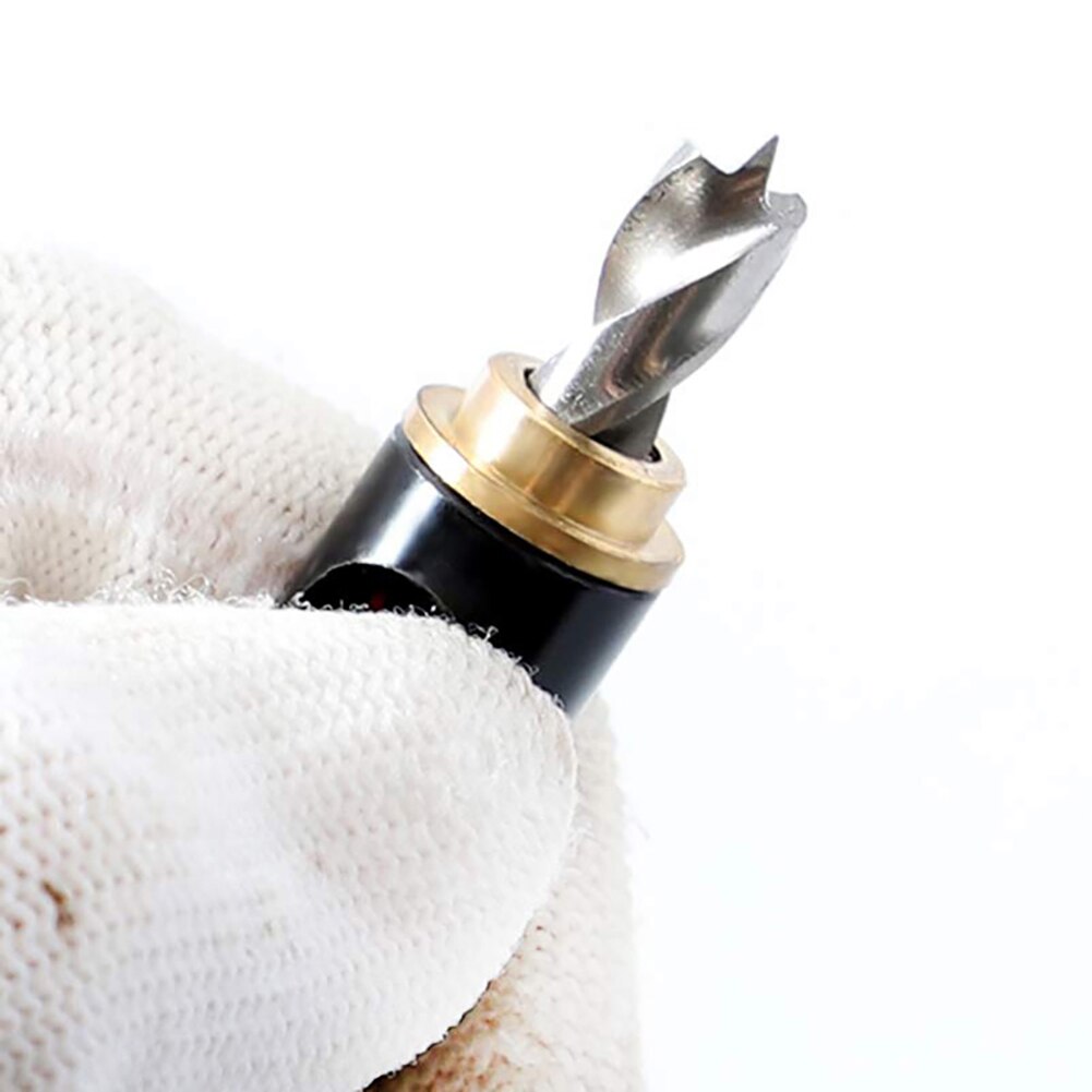 Self Centering Hinge Twist Drill Bits 1/4" & 5mm Screw Hole Saw Woodworking Reaming Cabinet Tool