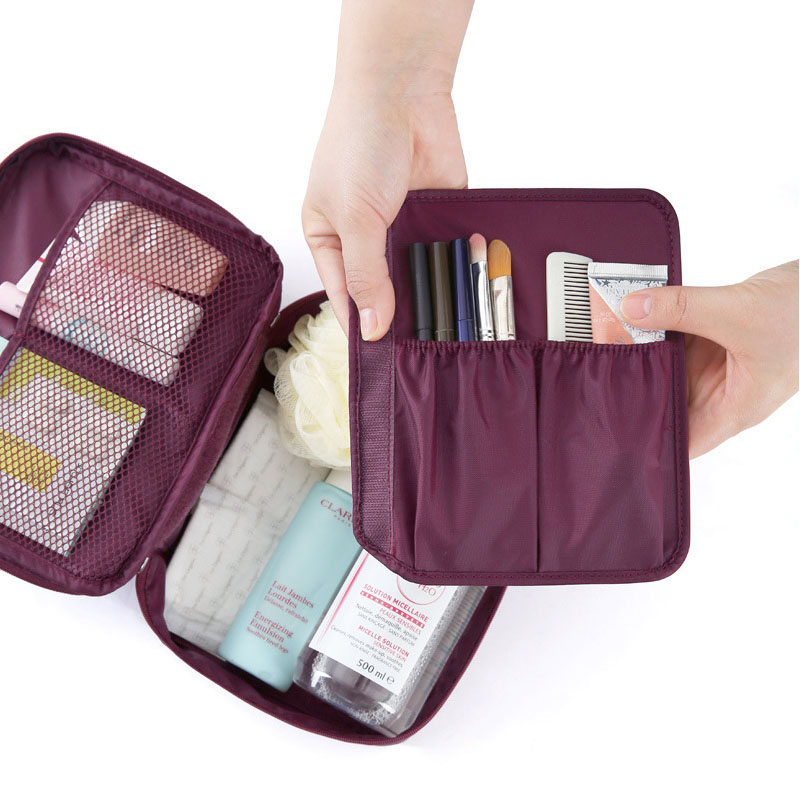 Bolsa de cosméticos para hombre de gran capacidad, bolsa de cosméticos para mujer, bolsa de almacenamiento portátil, bolsas de lavado a prueba de agua, bolsas de viaje multifunción