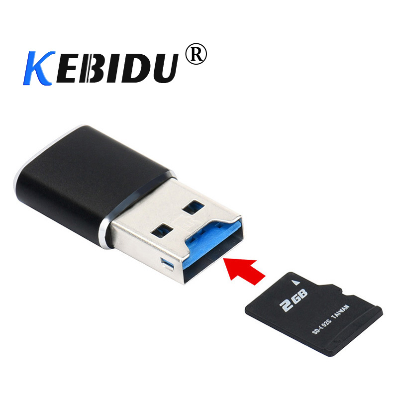 kebidu 5Gbps Mini USB 3.0 MicroSD TF OTG Micro Card Reader For TF Card Micro SD/SDXC/SDXC USB Card Adapter