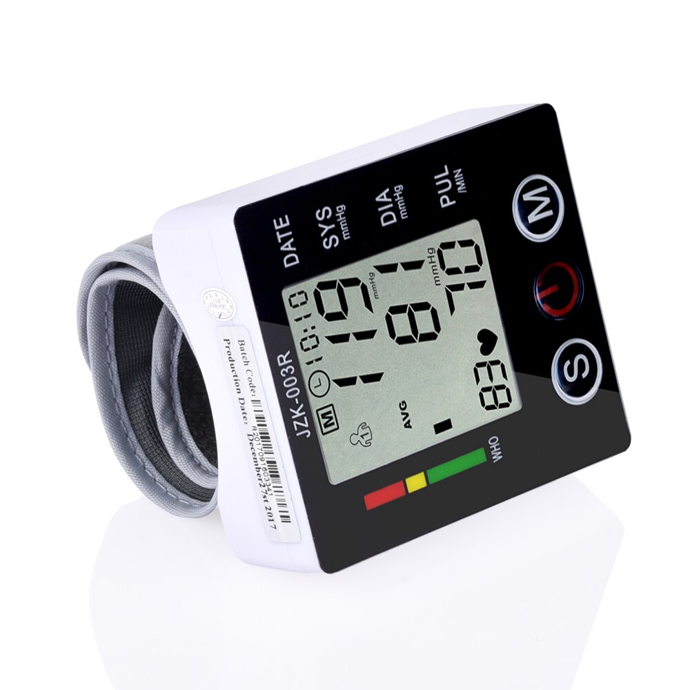 Digital handled blodtrycksmätare mäta lcd display pulsmätare elektronisk blodtrycksmätare sjukvård 99 gånger minnen
