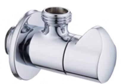 Brass Angle Valve Chrome Black Rose Gold Inlet Valve Bathroom Single & Double Outlet Valve G1/2 Water Stop Valve Toilet Kitchen: Chrome