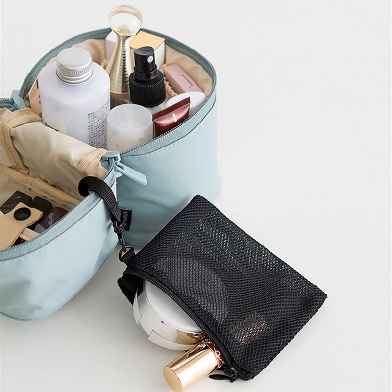 Purdored 1 Pc Solid Cosmetische Tas Cilinder Make-Up Borstel Organizer Toiletartikelen Make-Up Kit Pouch Pakket Reizen Vrouwen Make-Up Tas