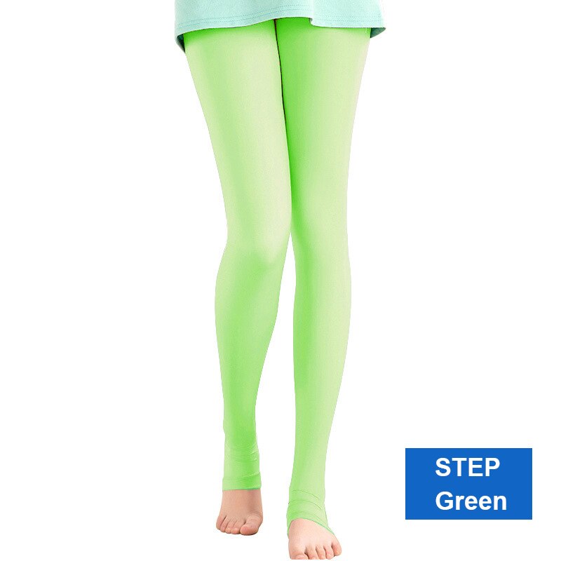 PGM Golf Frauen Elastische Leggings Strumpf Sonnencreme Eis Seide Panty-Schlauch Golf Hosen Ich bin Freien Anti-Uv Dünne Glatte Lange Bein socken: Schritt Grün / M(Pro 40-60kg)