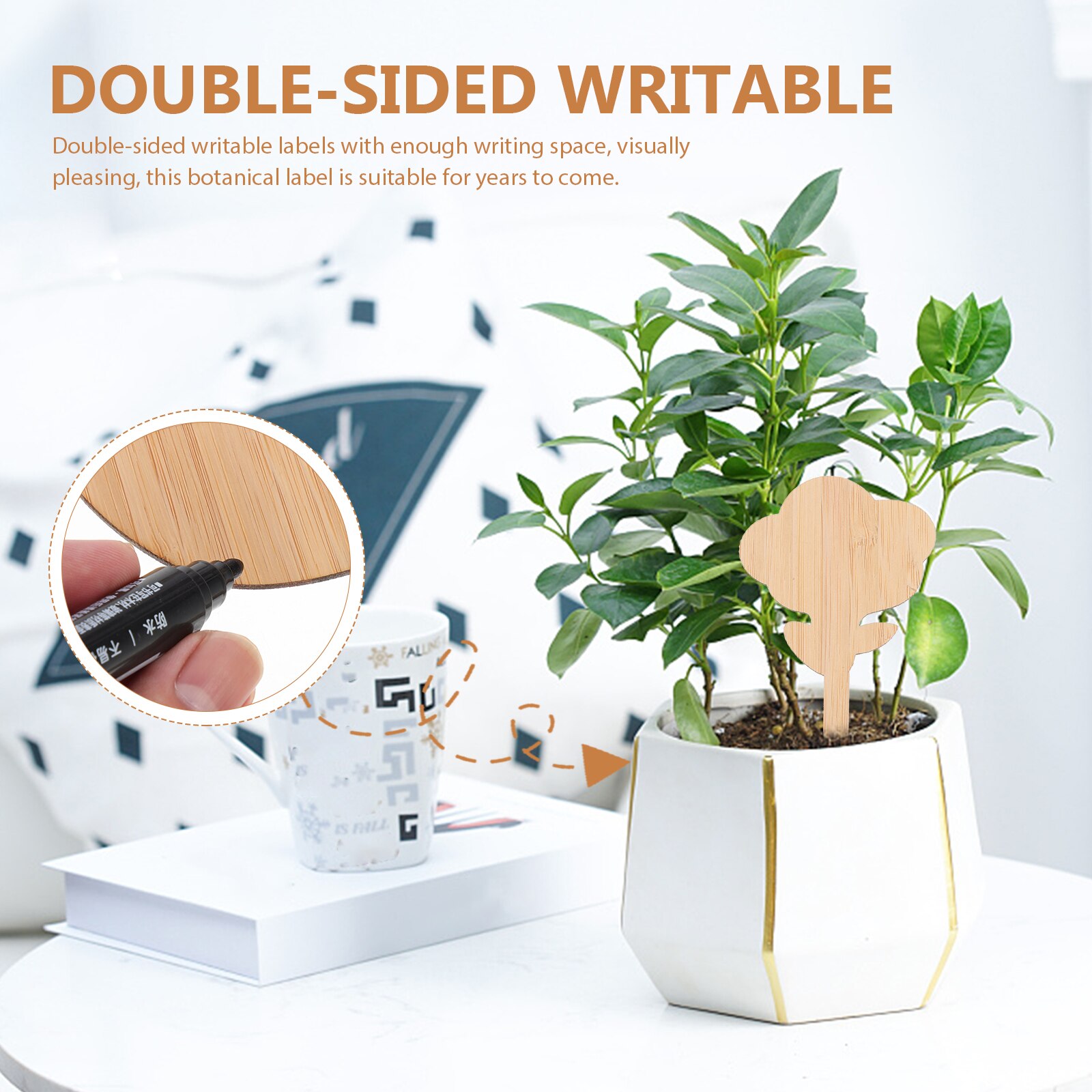 1 Set Van Bamboe Plant Labels Plant Naam Tags Tuinieren Levert Plant Onderscheiden Labels