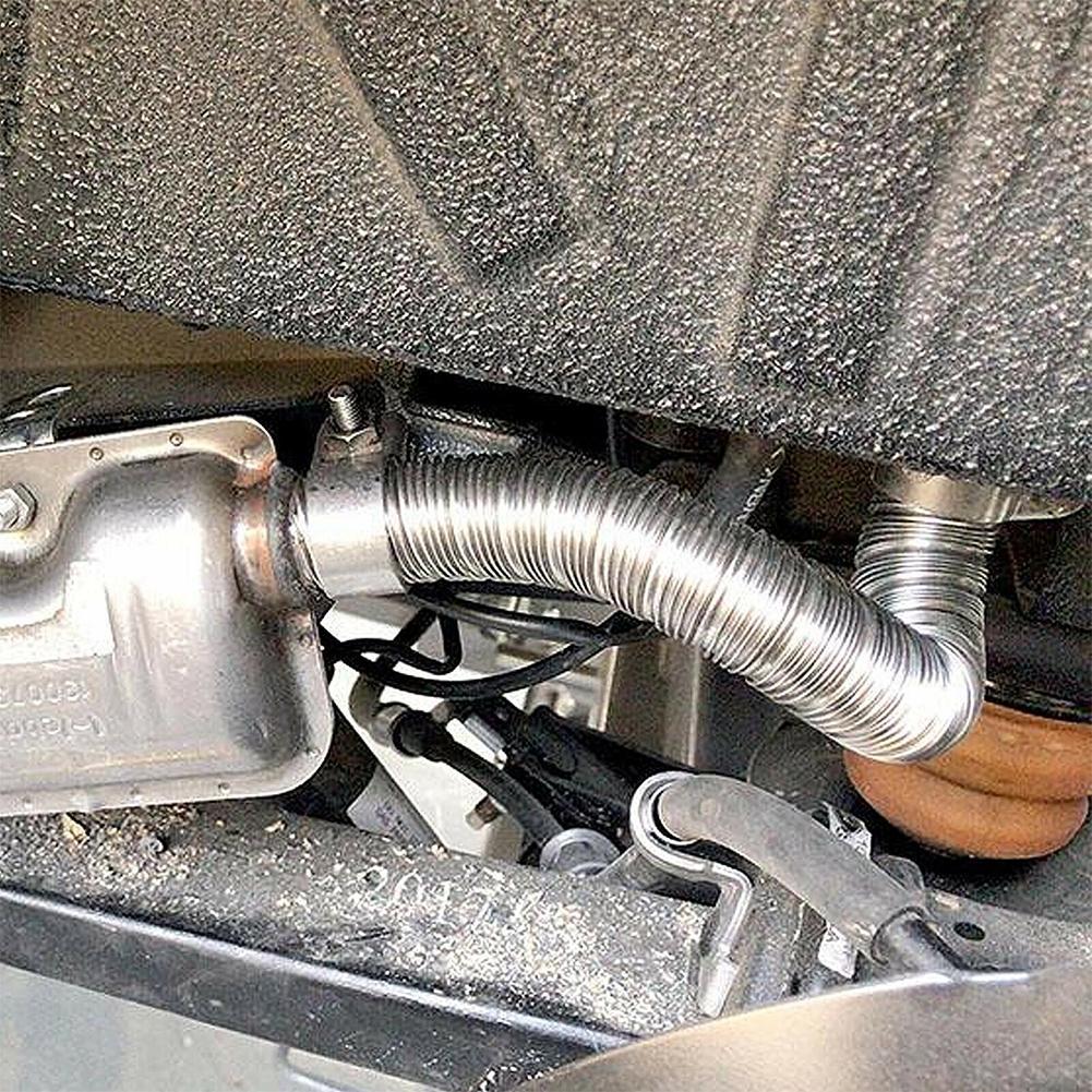 Heater Accessories Threaded Exhaust Pipe Steel Heater Exhaust Pipe Round Tube Gas Vent for diesel Tank Accessories