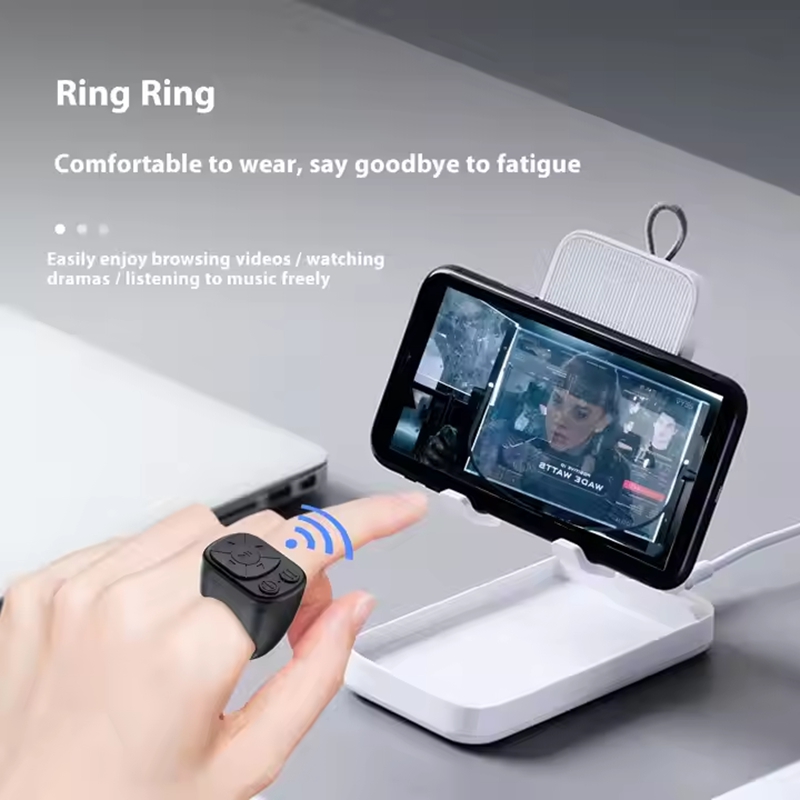 Xiaomi Auto Clicker Afstandsbediening Paginadraaier Automatisch continu klikapparaat Draadloze knop Scrollen Knopring Vingertop