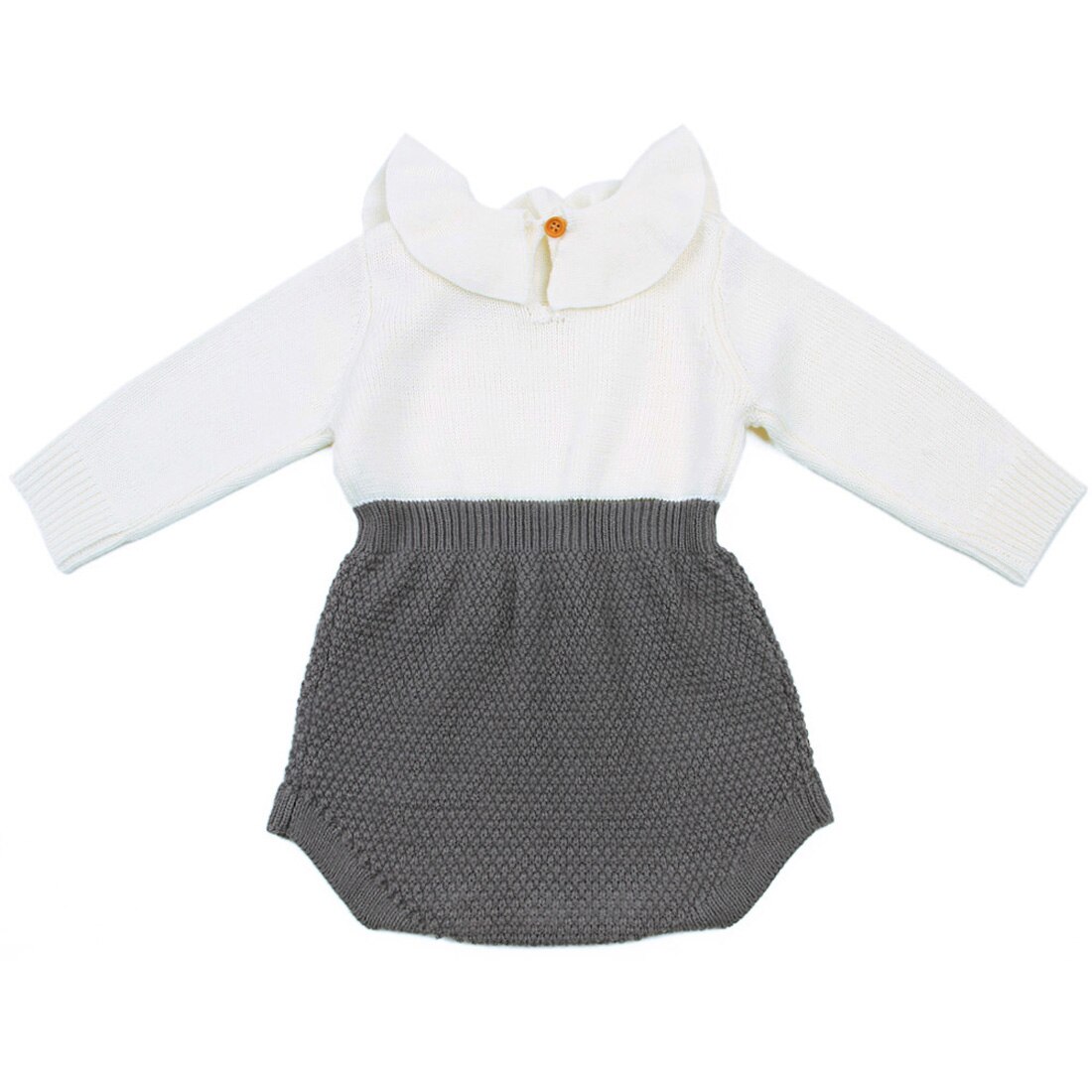 Herfst Winter Pasgeboren Baby Kleding Baby Peuter Meisje Truien Rompertjes Wol Breien Lange Mouw Een stuk Outfits 0 -24M