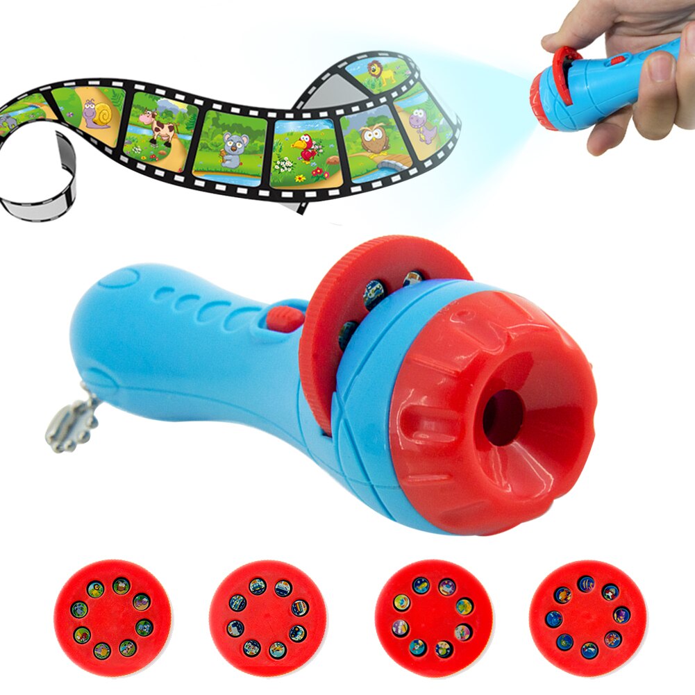 Projectie Zaklamp Kinderen Projector Licht Childrens Verlichting Cognitieve Projector Slide Projector Apparaat Slaap Speelgoed