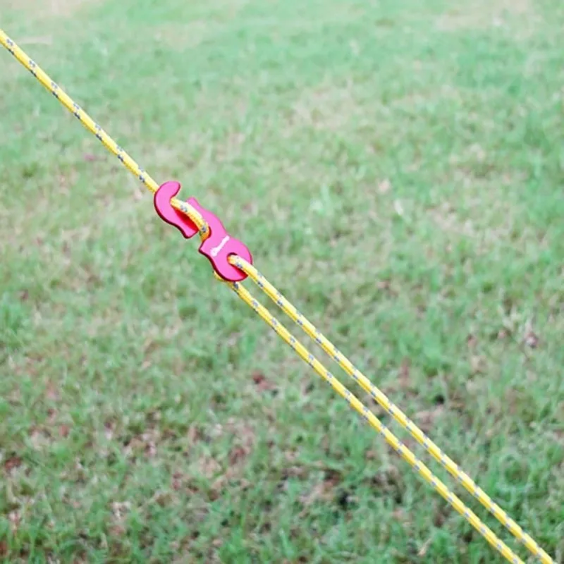 4 stks/partij 3M Outdoor Tent Touwen Reflecterende Touwen Luifel Touwen Versterkte Winddicht Touwen met Gespen Camping Accessoires