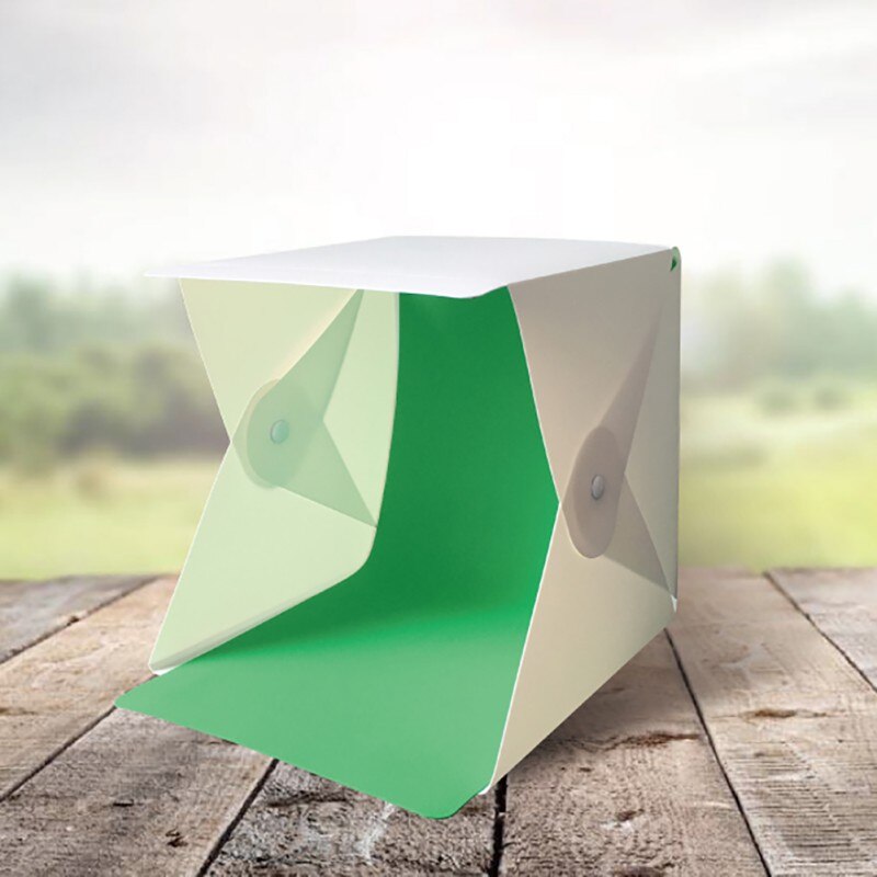 Top Grade 20*20 cm 2pcs/set Camera Tool Portable Waterproof LED Folding Studio Set Soft Light Box Shooting Background Tool