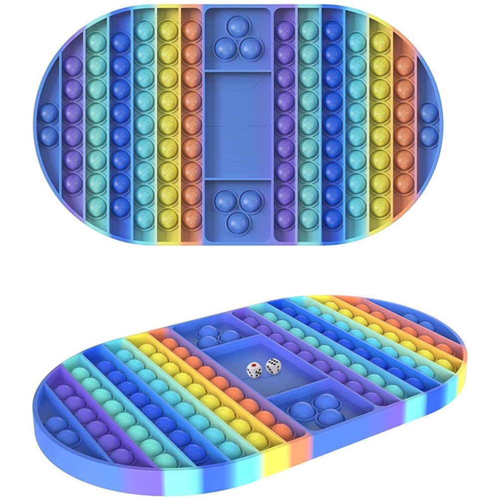 Big Size Fidget Toys Push Bubble Chess Board Stress Relief Puzzle Toy Autism Need Sensory Toys Antistress Two Players Chess Game: 23