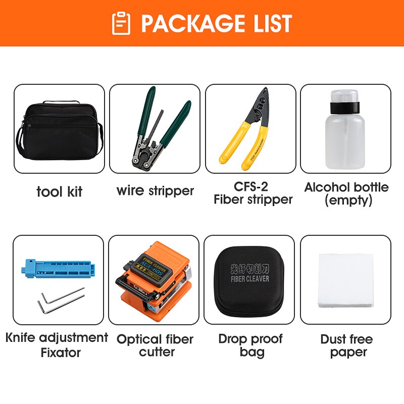 Optic Fiber Cleaver FTTH Fiber Optic Splice Tool Kit Fiber Cutter AUA-60S A