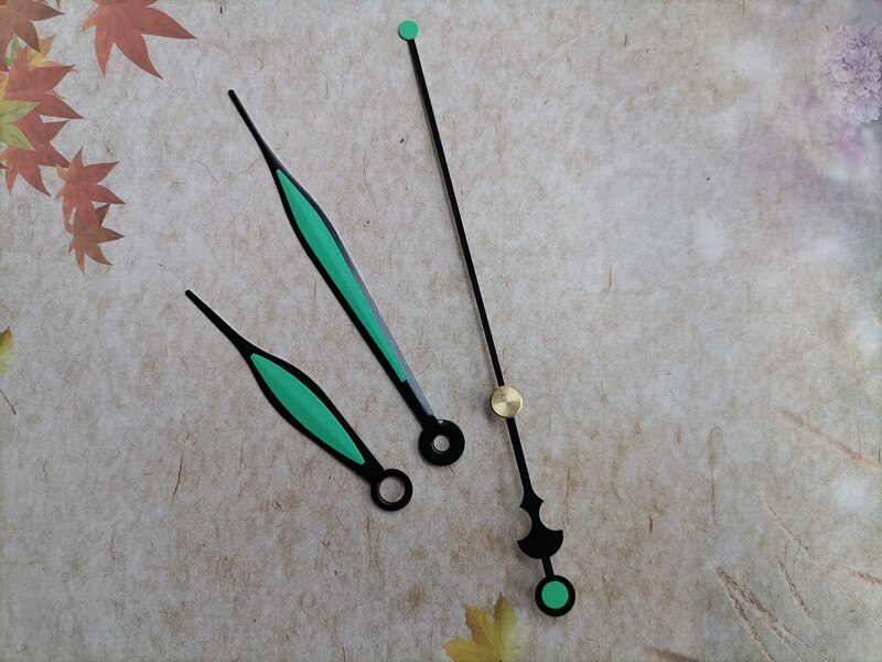 50 juegos de agujas de Metal para reloj, herramientas de bricolaje noctilucentes, agujas de Metal para reloj de cuarzo