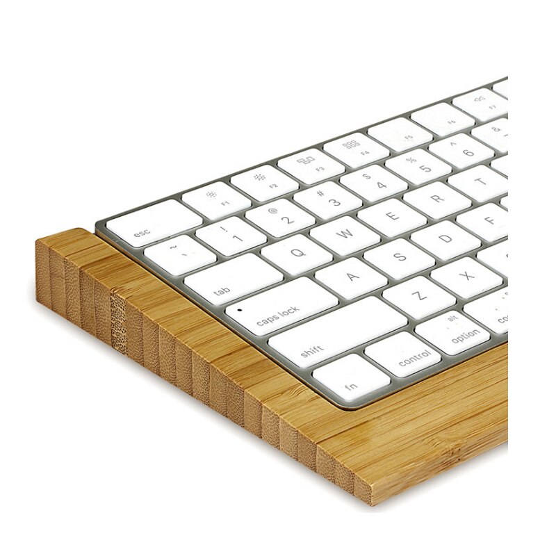 Samdi Toetsenbord Stand Bamboe Toetsenbord Lade Dock Houder Voor Apple Voor Imac Keyboard Standed Houder Toetsenbord Lade