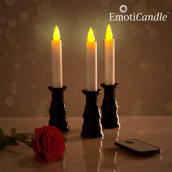 EmotiCandle Romantische Ambiance LED Kaarsen (pak van 3)