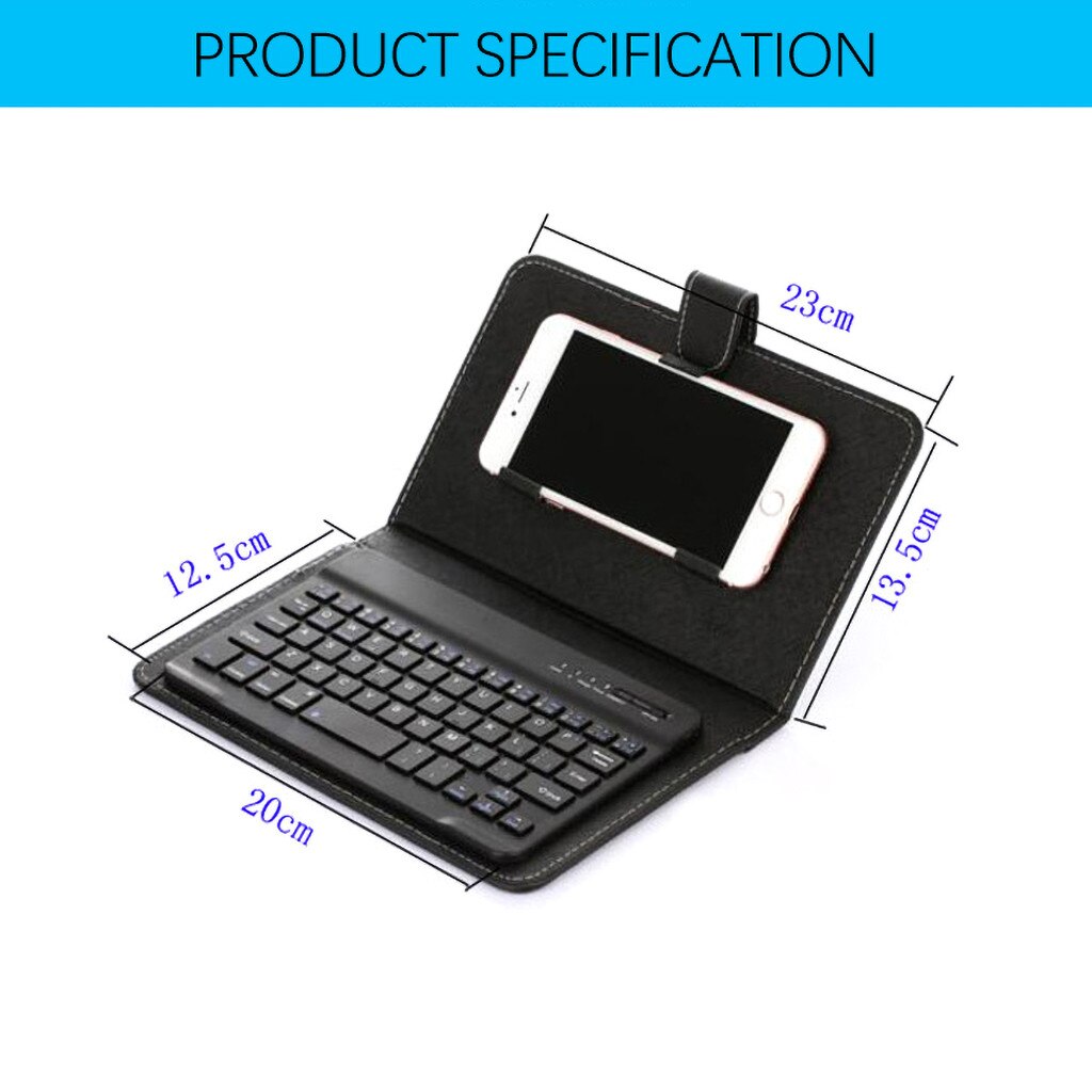 Portable Wireless Bluetooth Keyboard Case For Mobile Phone Protector with Bluetooth Keyboard Smartphone