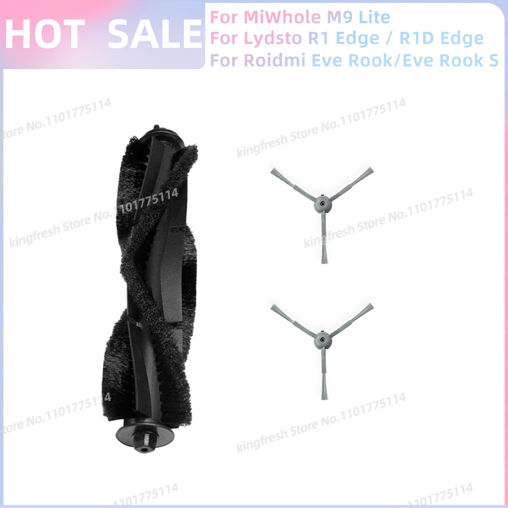 Compatible con Lydsto R1 Edge / R1D Edge, ILIFE V20, Laresar L10, MiWhole M9 Lite, Vyzzle D10, Roidmi Eve Rook / Eve Rook S Piezas Filtro HEPA Cepillo Lateral Trapo de Limpieza