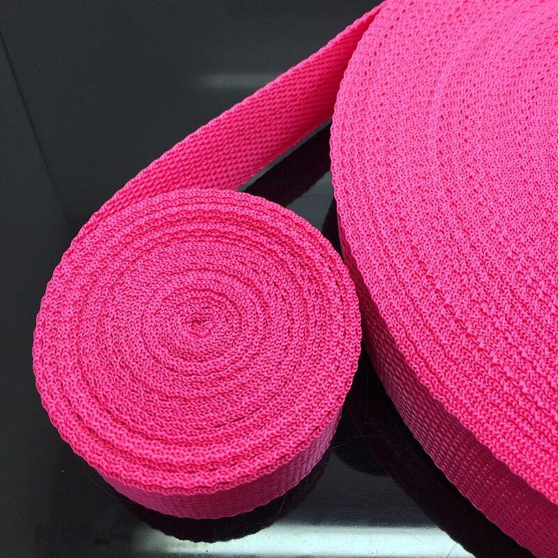 2yards/Lot 38MM PP Ribbon Strap Nylon Webbing Knapsack Strapping Bags Crafts DIY Dog Accessories: Rose