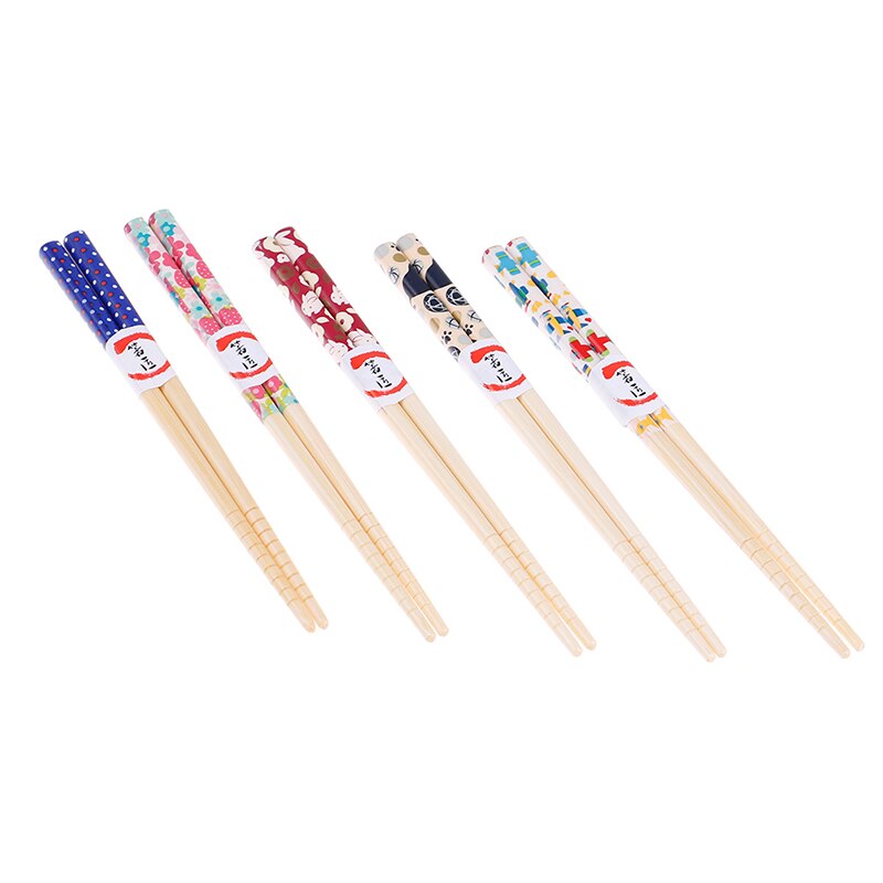 Kawaii bambusowe pałeczki dla dzieci Słodki kreskówka pałeczki stołbyć winnym prezenty dla dzieci naturalne wspólne pałeczki dla dzieci