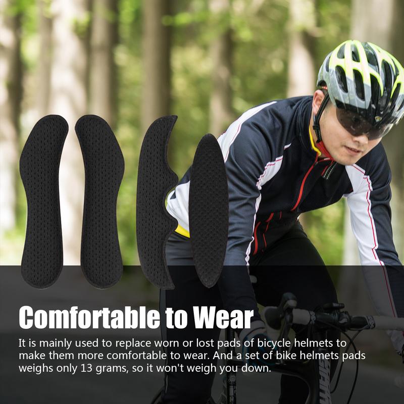 Ciclismo Capacete Inner Pads Kit, Esponja de forro selada para bicicleta, Motocicleta, Capacetes de bicicleta macia, Capacetes