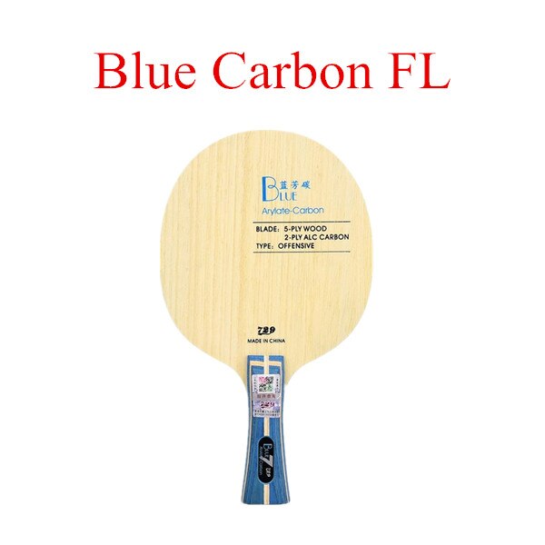 Raqueta de Ping Pong, raqueta de carbono, color negro, azul, amarillo, novedad de 729: Blue Carbon Long