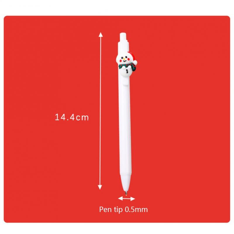 Christmas Gel Pen Neutral Pen Stationery Students Pen Black Pen School Supplies Christmas Ornaments For Home Navidad
