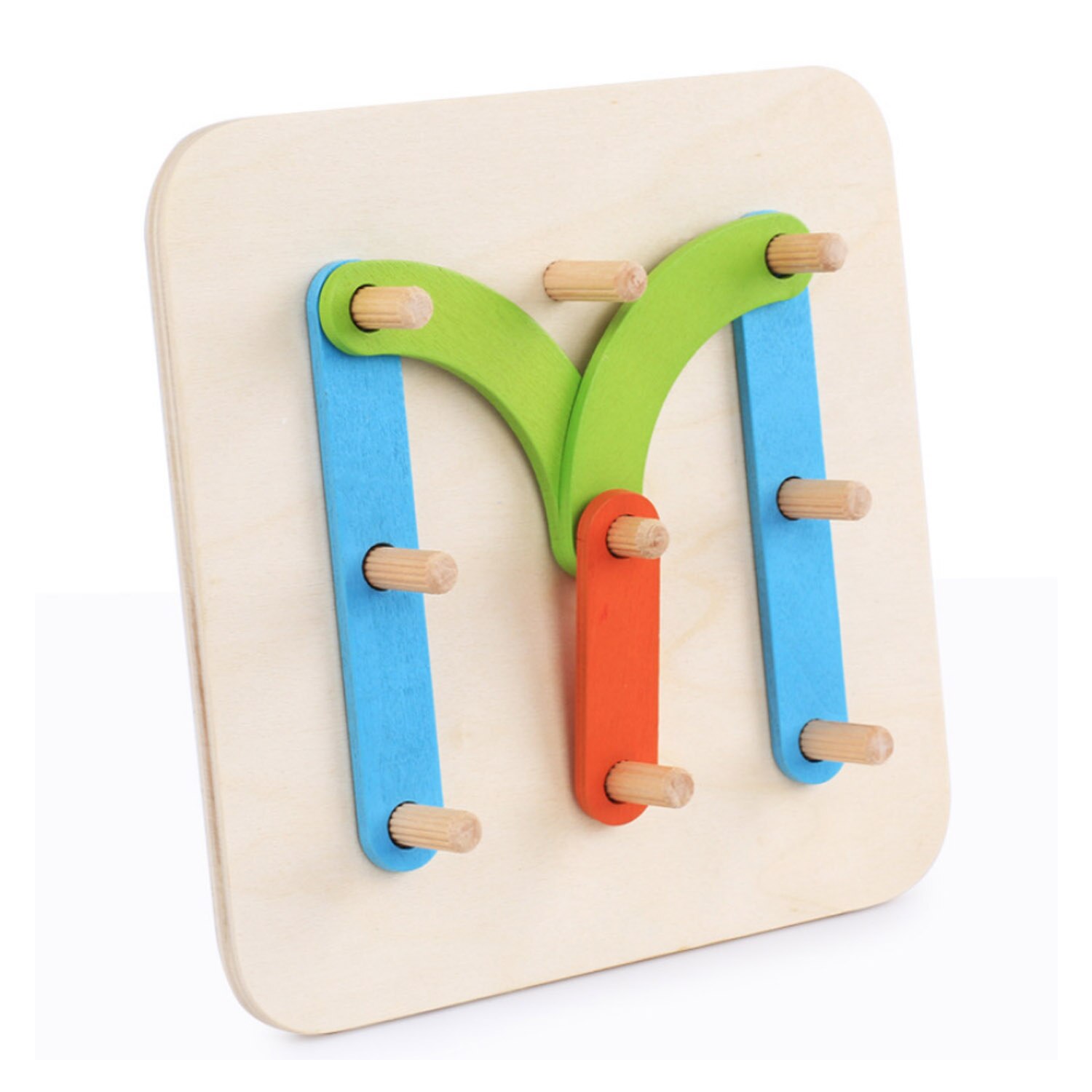 Besegad Wooden Letter Number Shape Color Construct... – Grandado