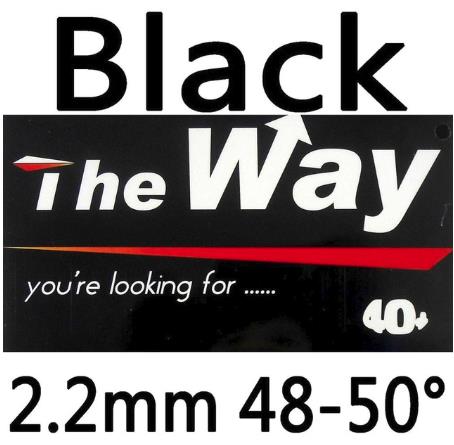 Palio official the way table tennis rubber pimples in sticky fast attack with loop for table tennis racket game: Black 2.2mm H48-50