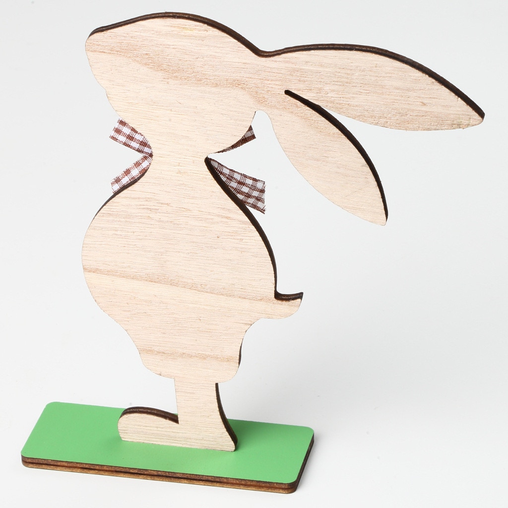 Pasen Konijn Houten Hanger Bunny Opknoping Ambachten Pasen Decoratie Thuis Diy Pasen Party Decor # J20