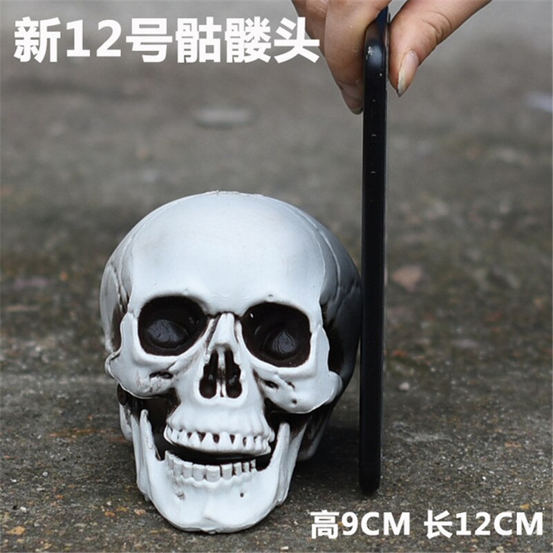 entsetzlich Schädel Statue Skulptur Halloween Bar Nachtclub Dekor Handwerk Malerei Requisiten Bar KTV Zähler Hause Dekoration: 12