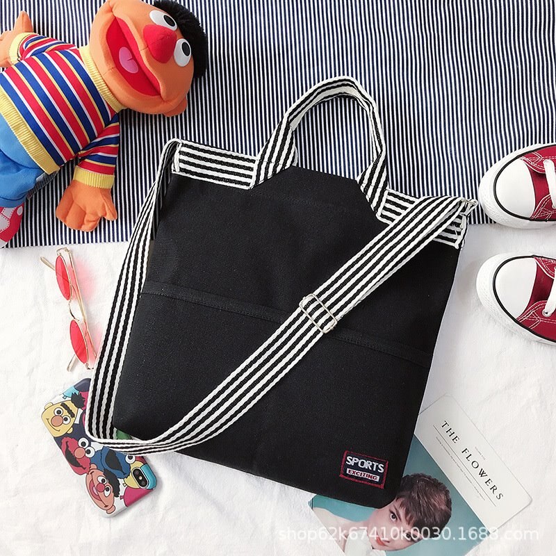 Fourre-tout multifonction pour femmes, sac à épaule, sacs de Shopping pliables, sac à main de plage pour femmes, décontracté: Black