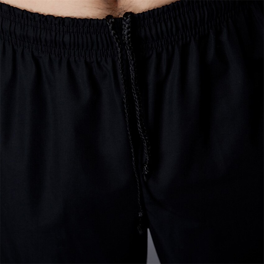 Hotel Restaurant Koch Hosen Lebensmittel Service Uniformen Elastische Taille verlieren Exekutive Hosen Mann Schwarz Solide Tasche Kochen Arbeit Tragen